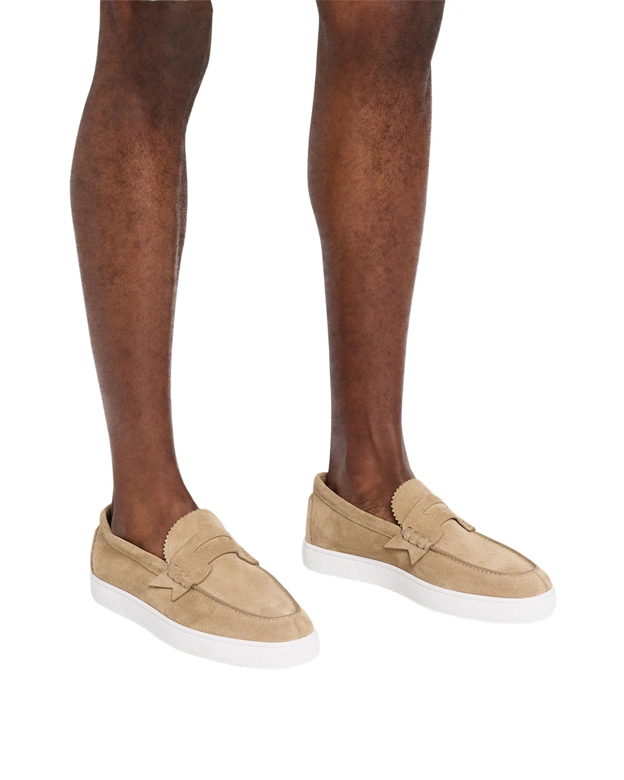 Christian Louboutin Men's The Harold I Flat Leather Red-Sole Boat Shoes