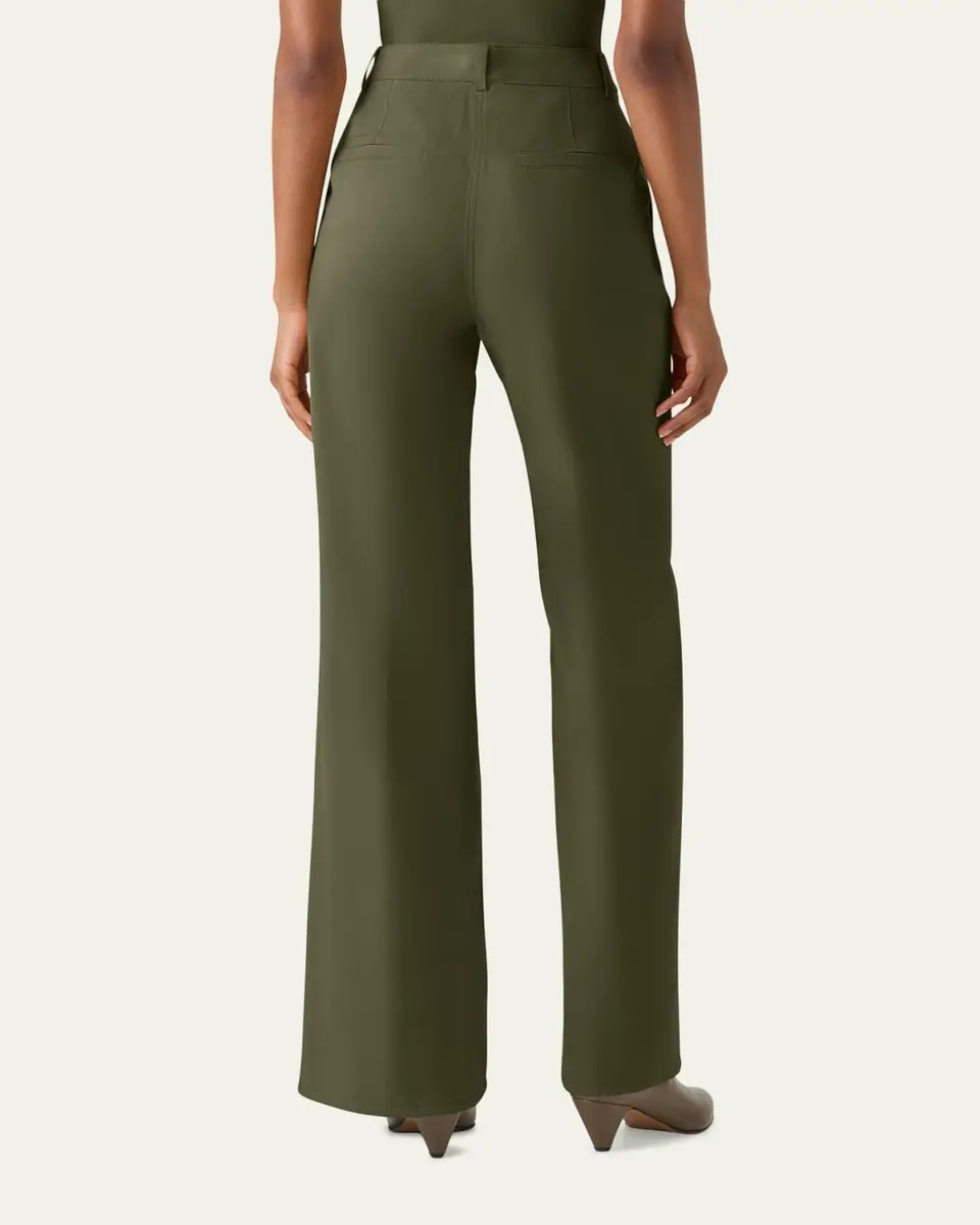 Akris punto Celia Denim Bootcut-Leg Pants | Thumbnail 2