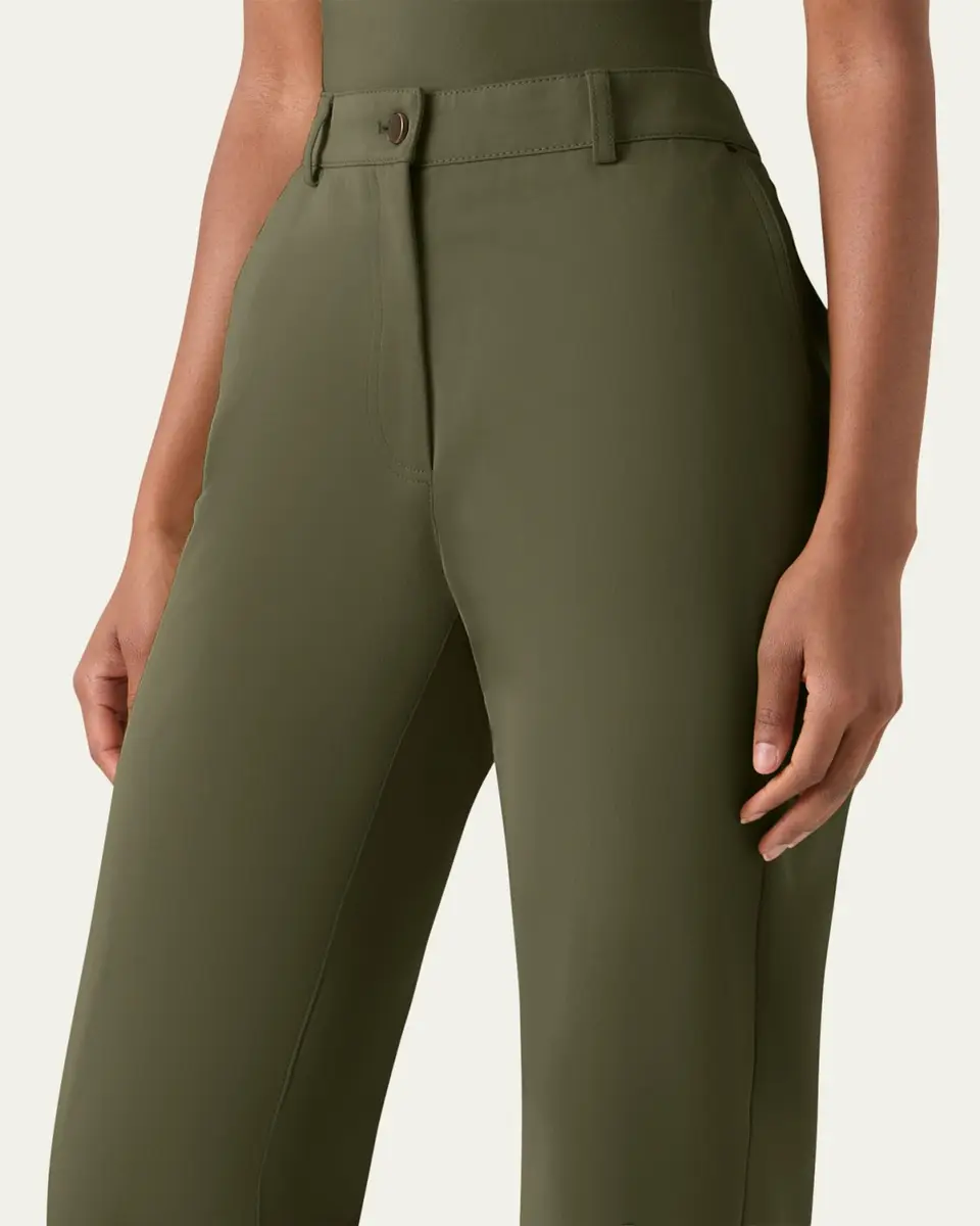 Akris punto Celia Denim Bootcut-Leg Pants | Thumbnail 4