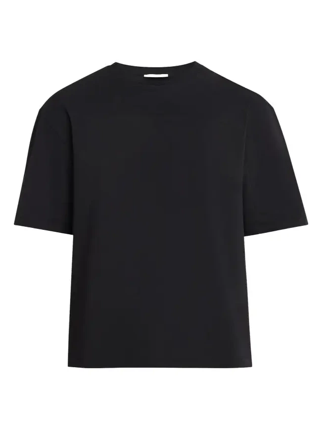 Men's Jersey Back-Stripe Oversized Crewneck T-Shirt