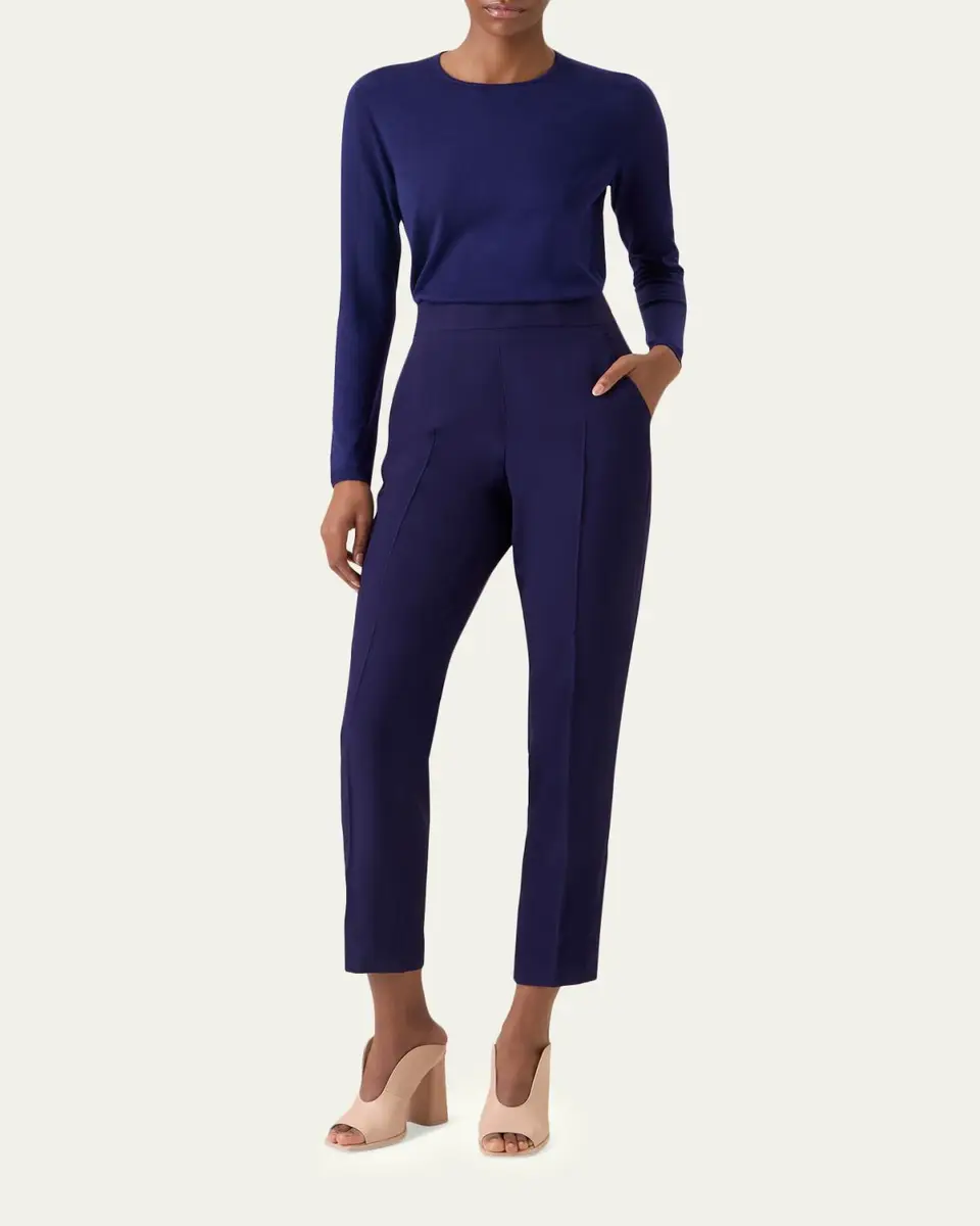 Akris Cashmere-Silk Fine Gauge Knit Sweater | Thumbnail 2 Akris Cashmere-Silk Fine Gauge Knit Sweater | Thumbnail 2