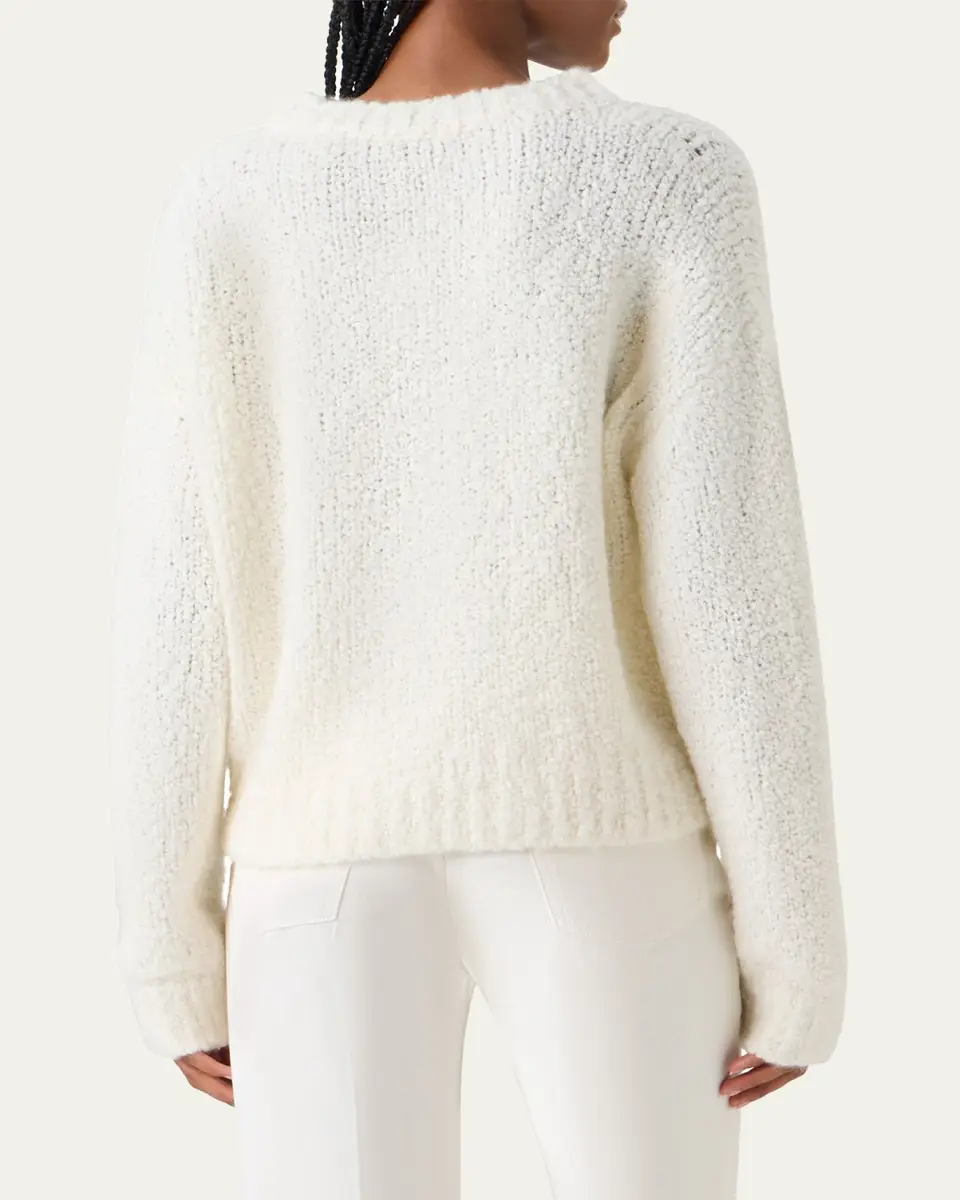 Akris Cashmere-Silk Boucle Knit Sweater | Thumbnail 3 Akris Cashmere-Silk Boucle Knit Sweater | Thumbnail 3