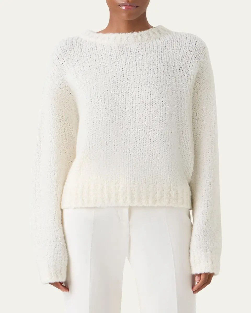 Akris Cashmere-Silk Boucle Knit Sweater | Thumbnail 4 Akris Cashmere-Silk Boucle Knit Sweater | Thumbnail 4