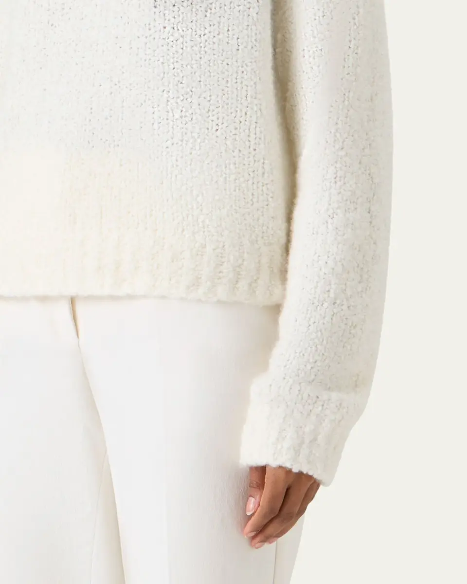Akris Cashmere-Silk Boucle Knit Sweater | Thumbnail 5 Akris Cashmere-Silk Boucle Knit Sweater | Thumbnail 5