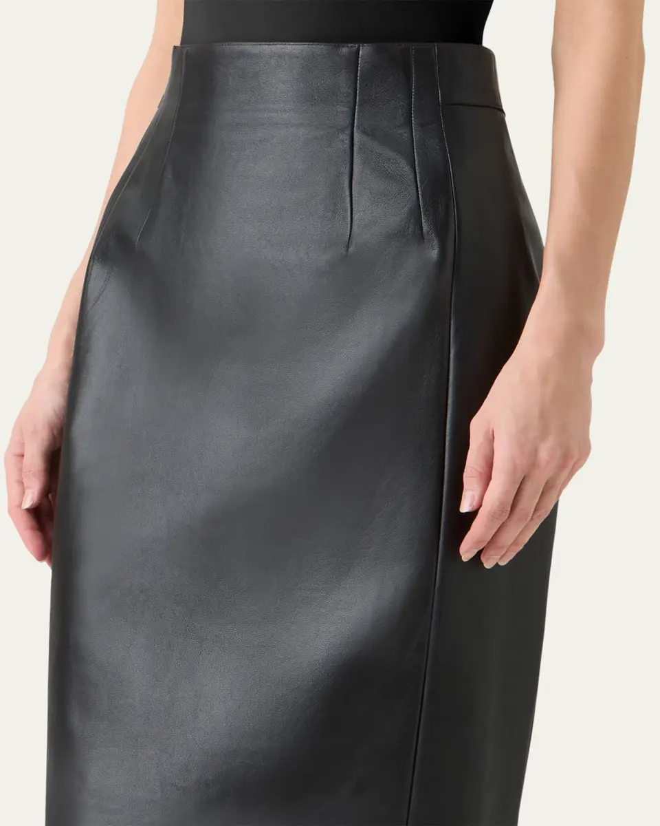 Akris Lamb Nappa Leather Pencil Skirt | Thumbnail 5 Akris Lamb Nappa Leather Pencil Skirt | Thumbnail 5