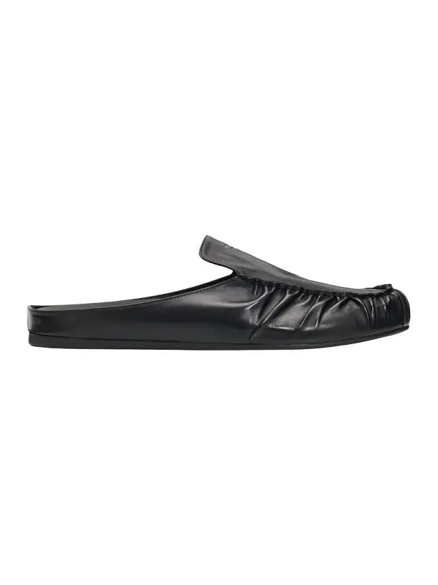 Prada Men's Leather Moc-Toe Mules