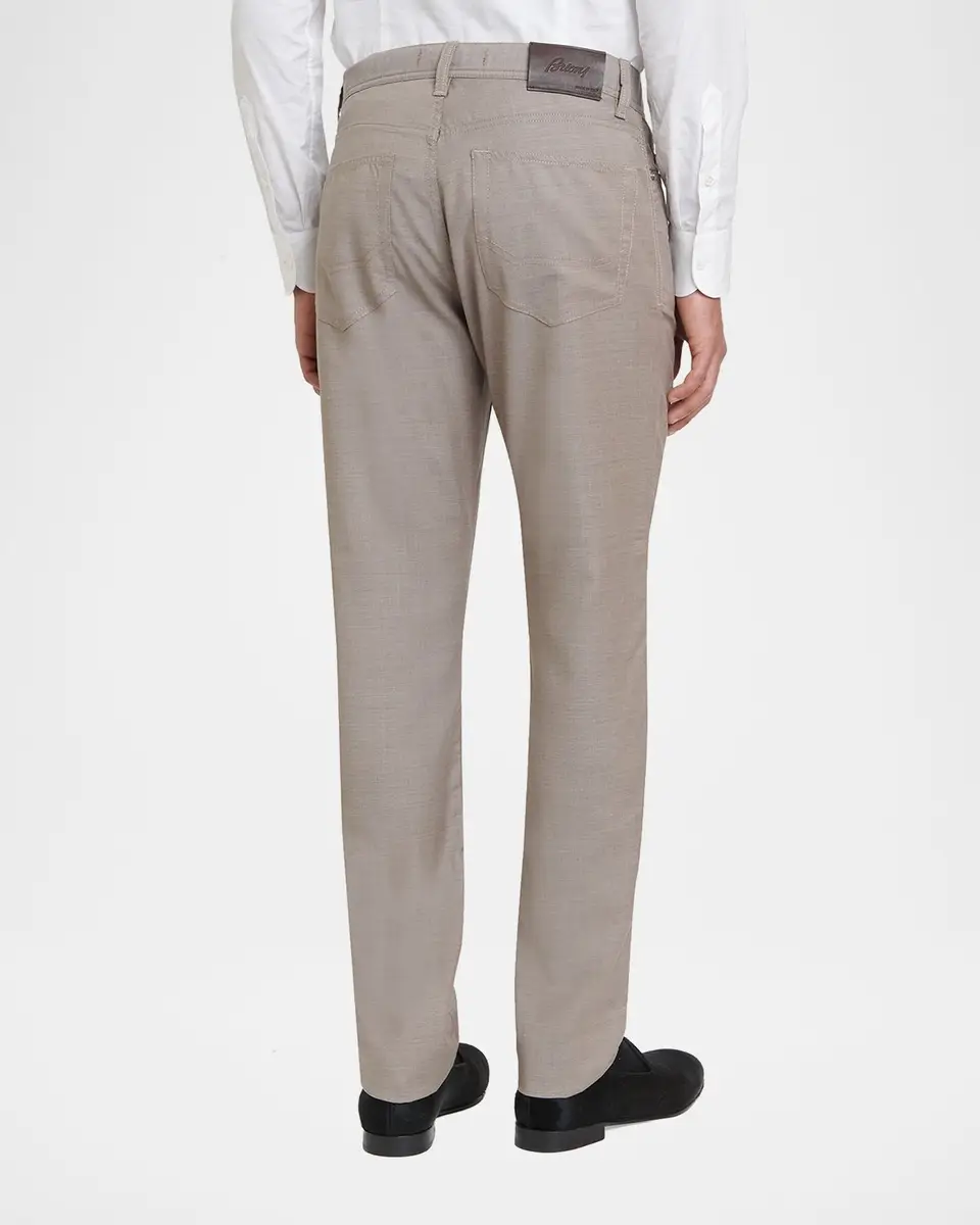 Brioni Men's Wool Slim-Fit Jeans | Thumbnail 3