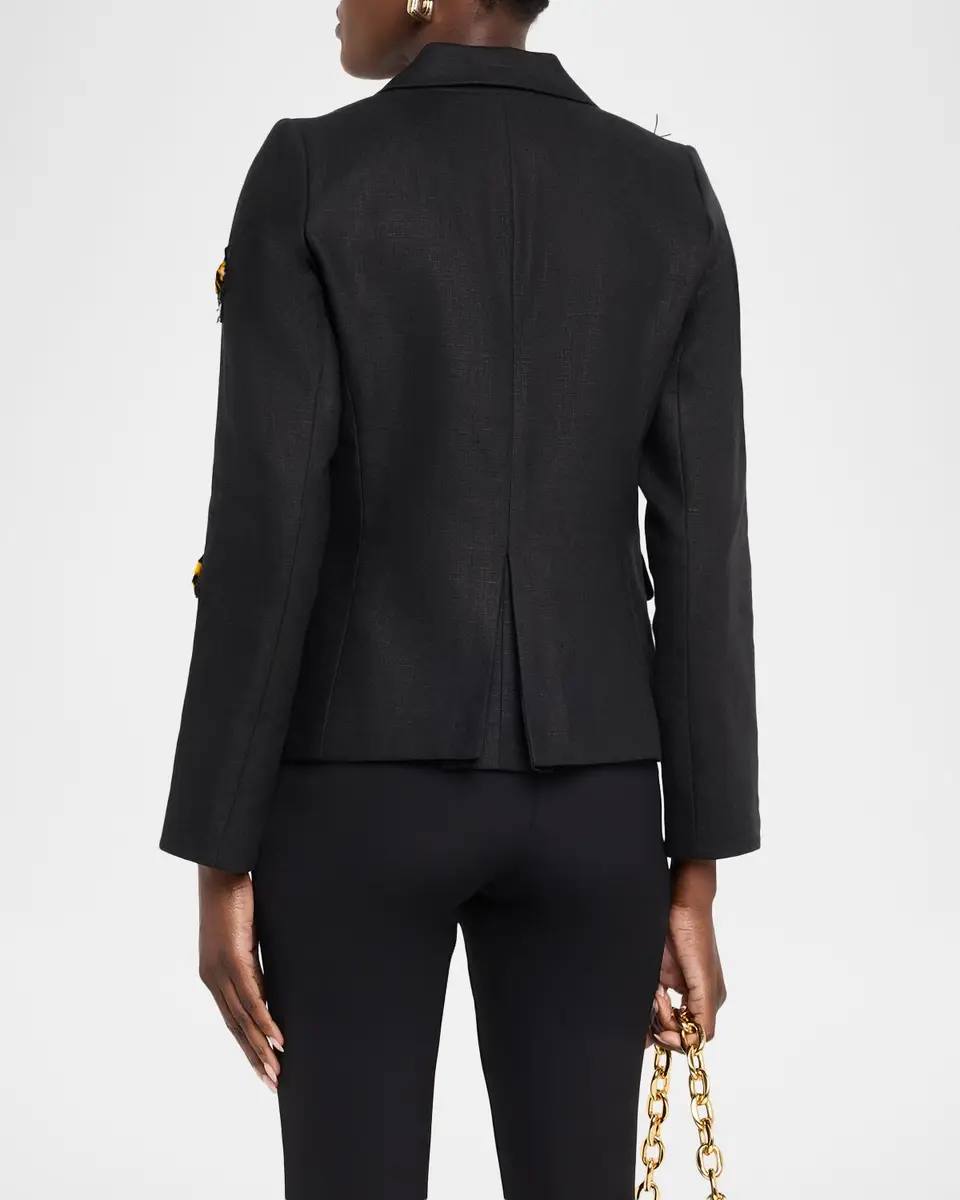 Libertine Buzz Off Linen Classic Jacket | Thumbnail 3 Libertine Buzz Off Linen Classic Jacket | Thumbnail 3