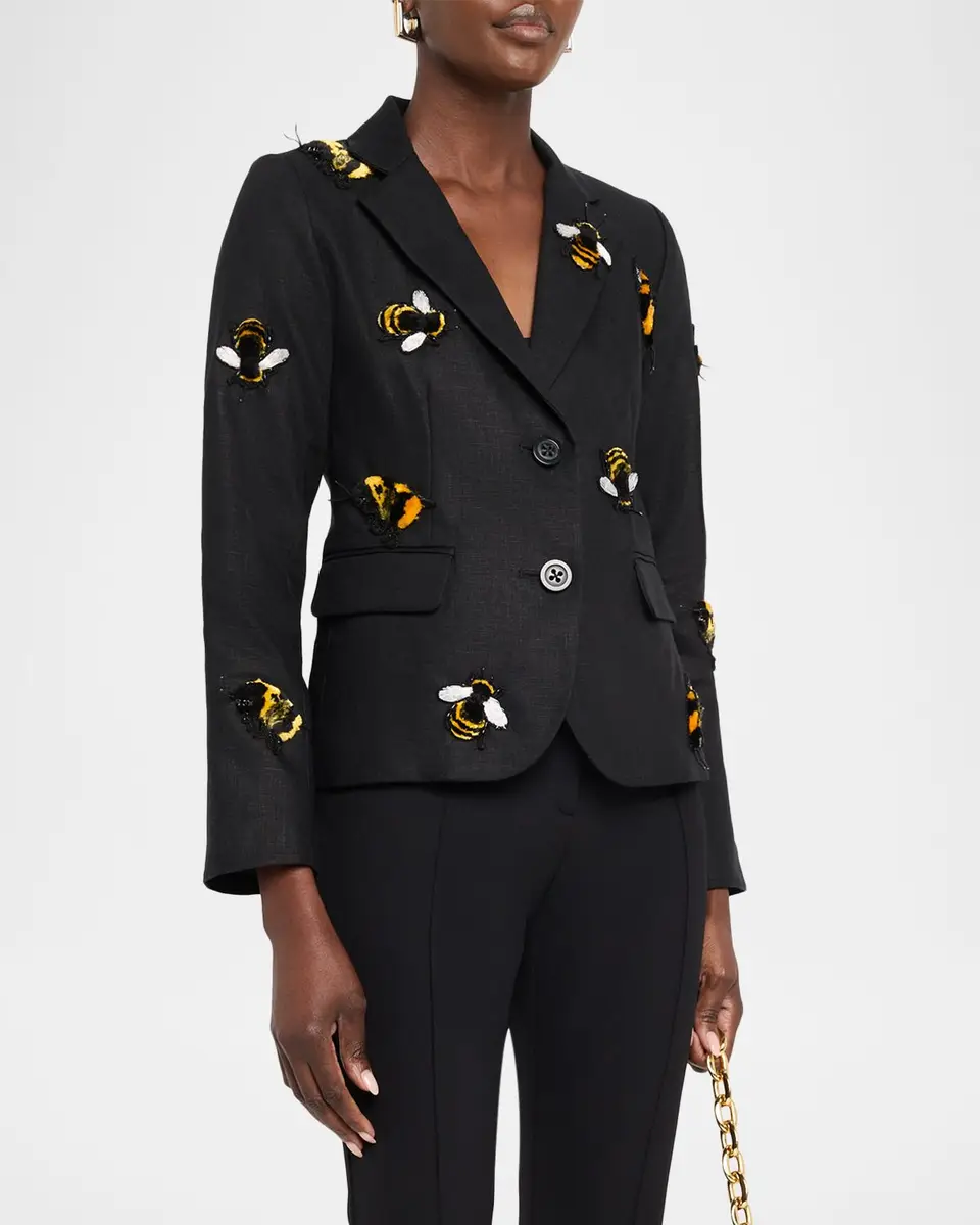 Libertine Buzz Off Linen Classic Jacket | Thumbnail 4 Libertine Buzz Off Linen Classic Jacket | Thumbnail 4