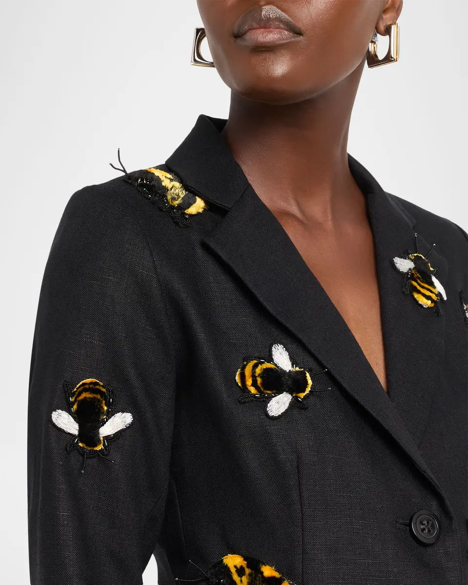 Libertine Buzz Off Linen Classic Jacket | Thumbnail 5 Libertine Buzz Off Linen Classic Jacket | Thumbnail 5