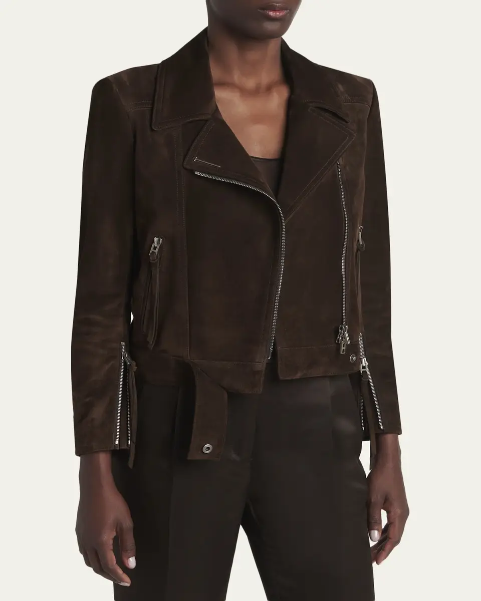 Tom Ford Suede Moto Jacket | Thumbnail 4 Tom Ford Suede Moto Jacket | Thumbnail 4
