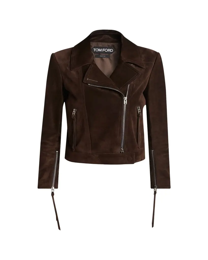 Tom Ford Suede Moto Jacket | Image 1 Tom Ford Suede Moto Jacket | Image 1