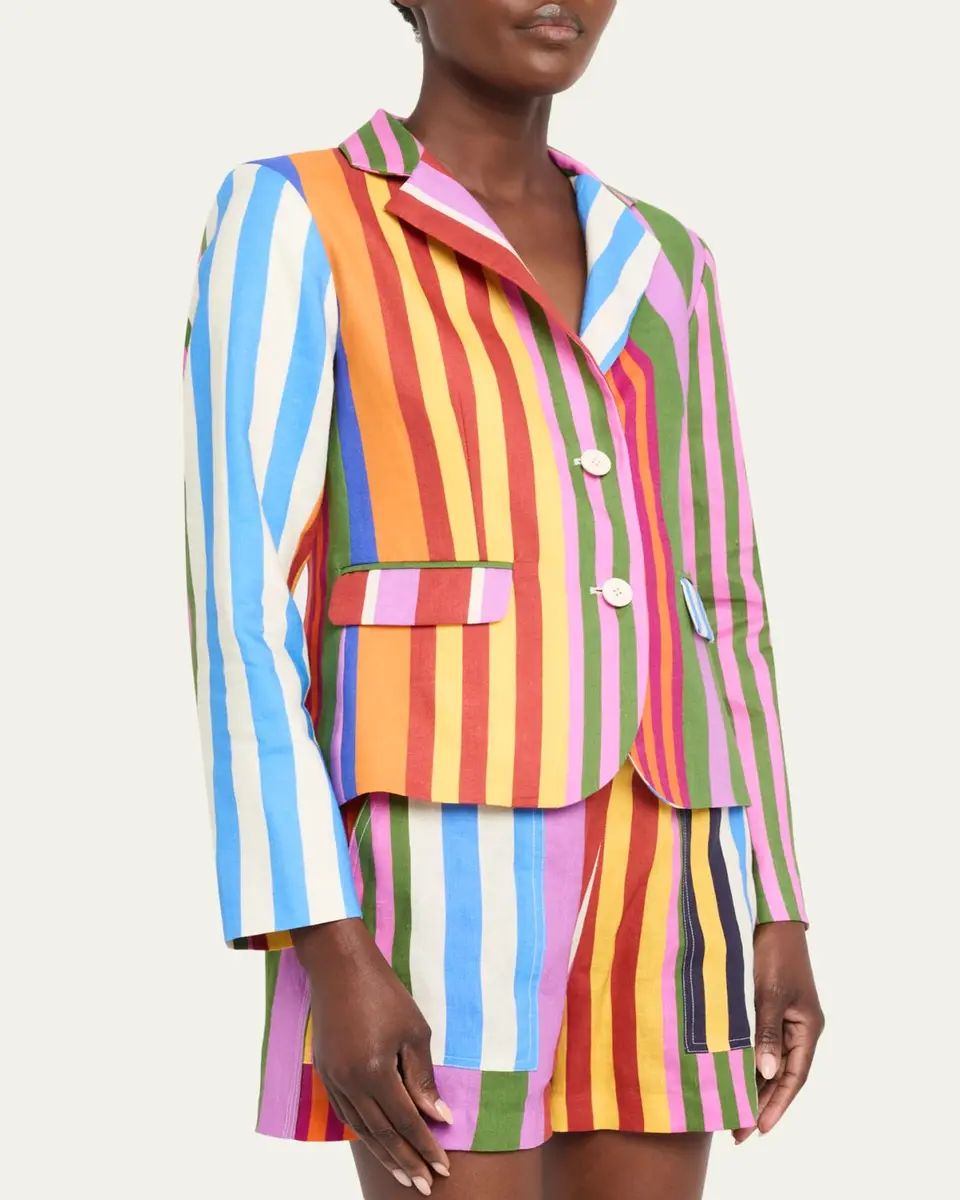 Libertine Tangier Stripe Linen Classic Jacket | Thumbnail 4 Libertine Tangier Stripe Linen Classic Jacket | Thumbnail 4