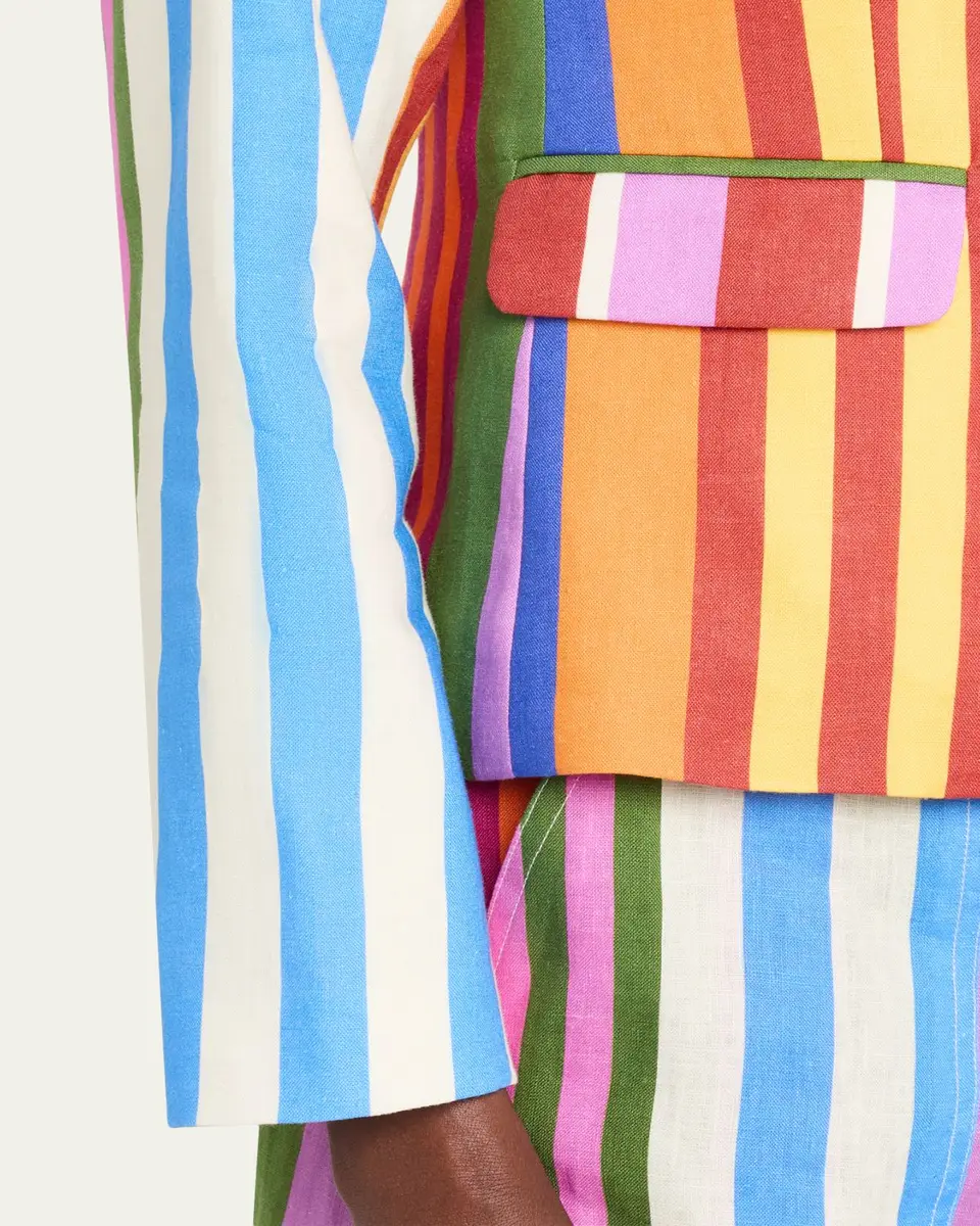 Libertine Tangier Stripe Linen Classic Jacket | Thumbnail 5 Libertine Tangier Stripe Linen Classic Jacket | Thumbnail 5