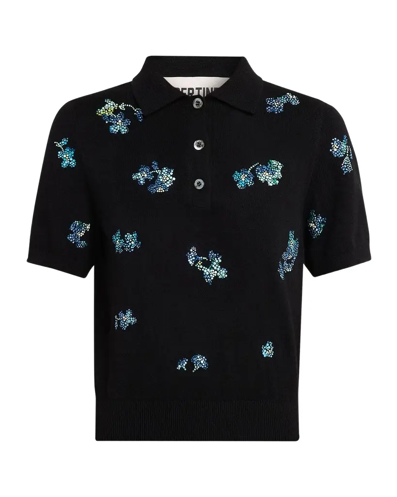 Libertine Bluebell Lane Cashmere Polo Sweater | Image 1 Libertine Bluebell Lane Cashmere Polo Sweater | Image 1