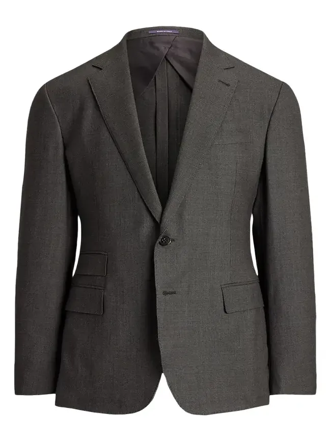 Men's Kent Hand-Tailored Wool Birdseye Suit Men's Kent Hand-Tailored Wool Birdseye Suit