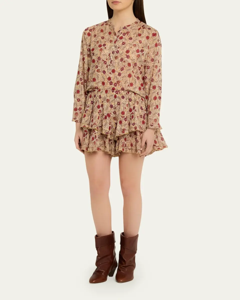 Etoile Isabel Marant Maria Floral Cotton Top | Thumbnail 2 Etoile Isabel Marant Maria Floral Cotton Top | Thumbnail 2