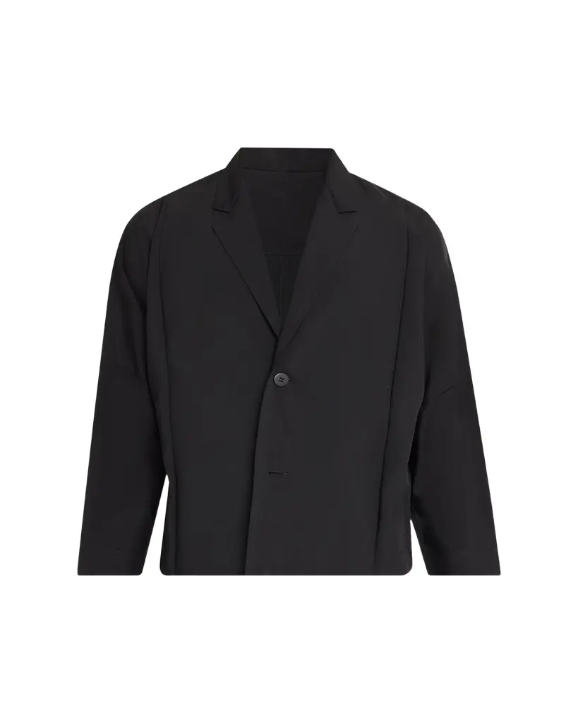 IM MEN Men's Black Flat Loose Fit Jacket | Image 1 IM MEN Men's Black Flat Loose Fit Jacket | Image 1