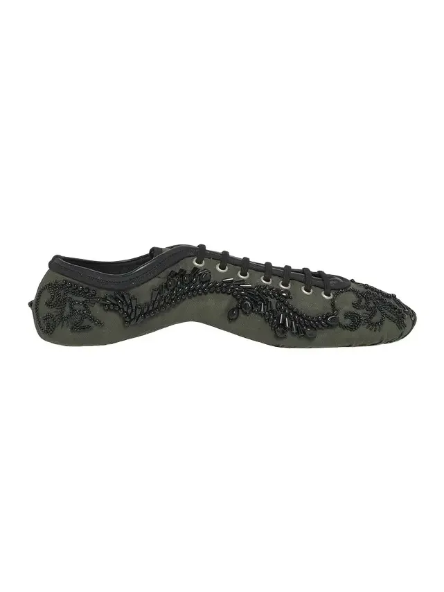 Embroidered Ballerina Sneakers Embroidered Ballerina Sneakers
