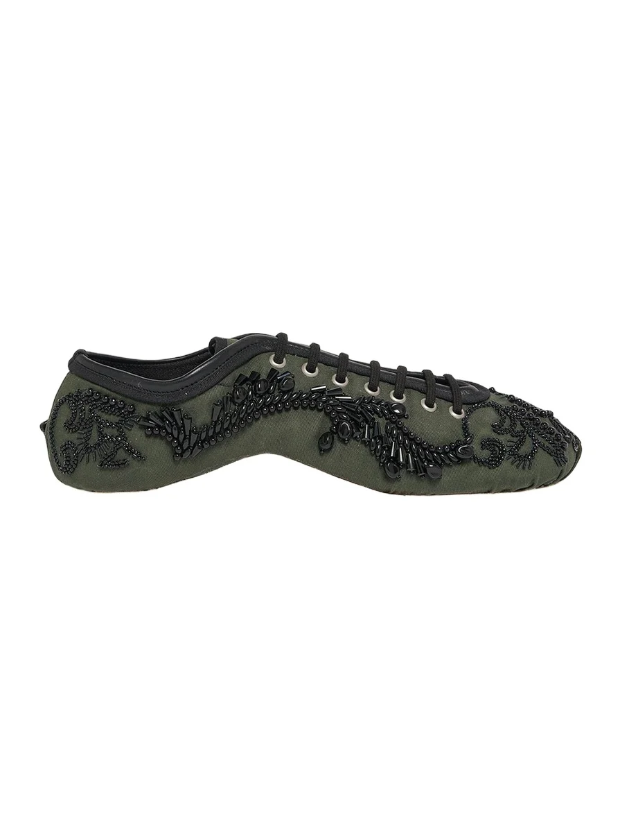 Embroidered Ballerina Sneakers Embroidered Ballerina Sneakers