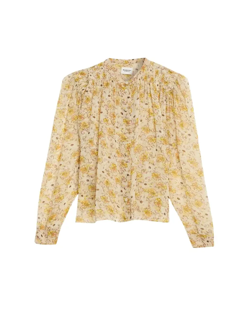 Etoile Isabel Marant Florine Floral Georgette Blouse | Image 1 Etoile Isabel Marant Florine Floral Georgette Blouse | Image 1