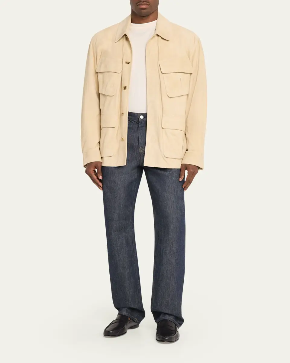 Ralph Lauren Purple Label Men's Suede Field Jacket | Thumbnail 2