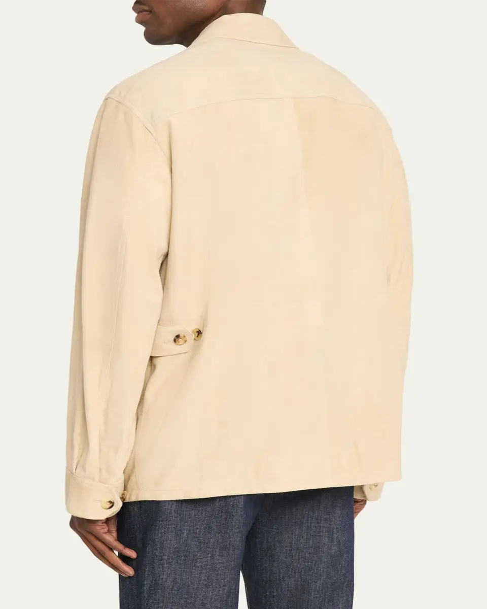 Ralph Lauren Purple Label Men's Suede Field Jacket | Thumbnail 3