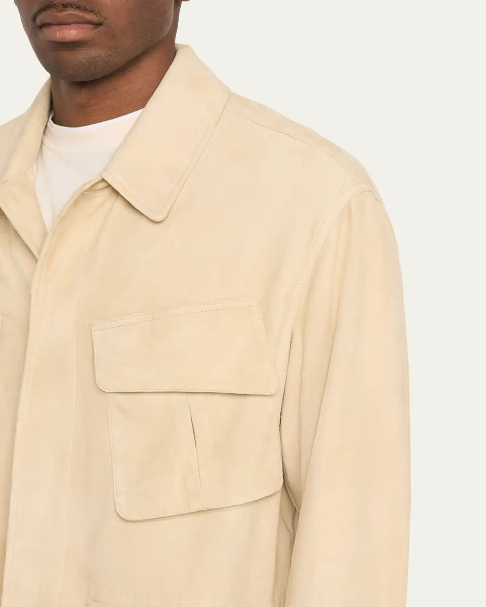 Ralph Lauren Purple Label Men's Suede Field Jacket | Thumbnail 5