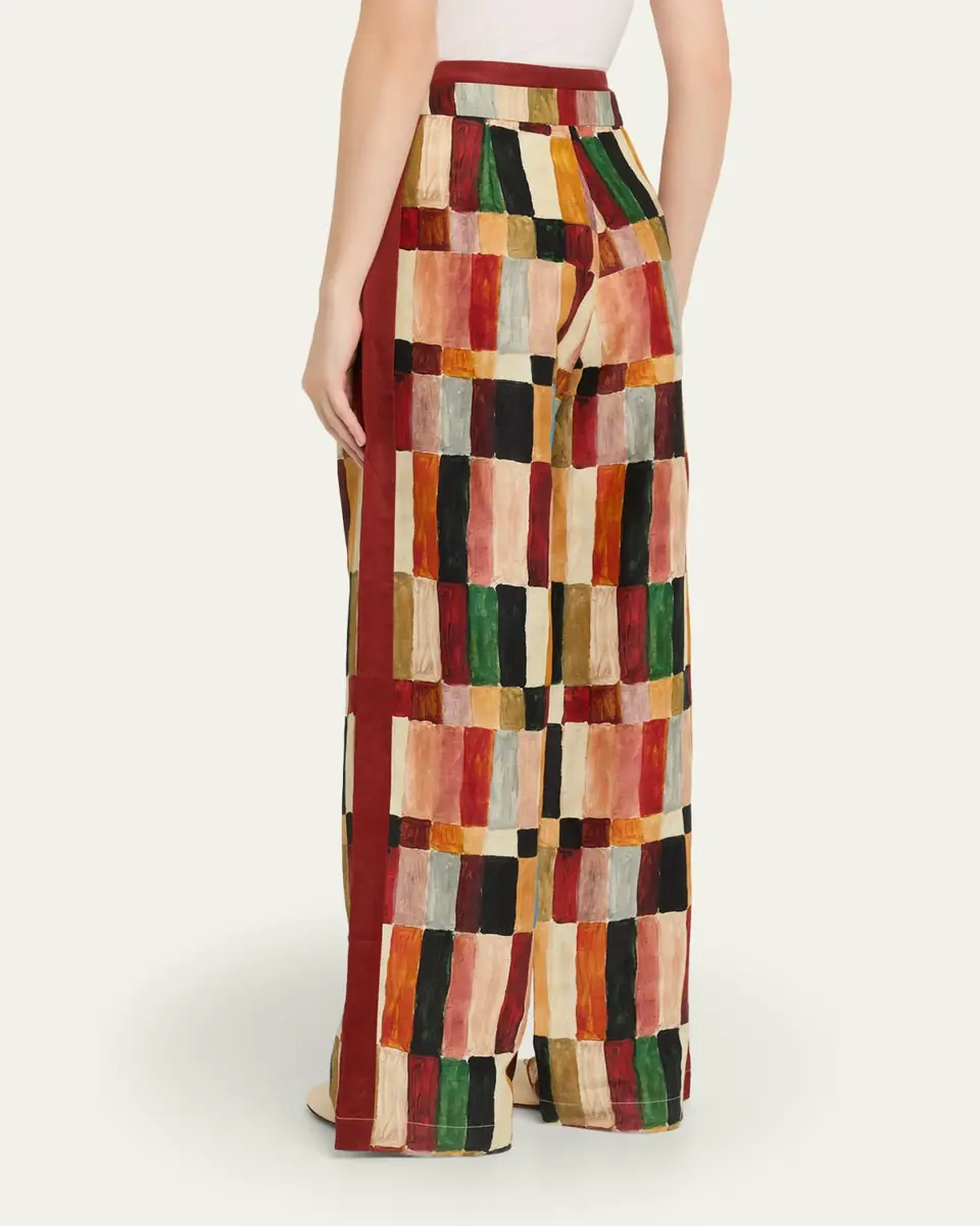 ALÉMAIS Marjorelle Silk Wide-Leg Pants | Thumbnail 3