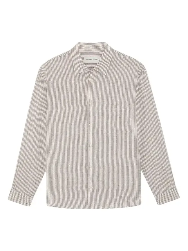 Men's Cotton Stripe Button-Down Shirt Men's Cotton Stripe Button-Down Shirt