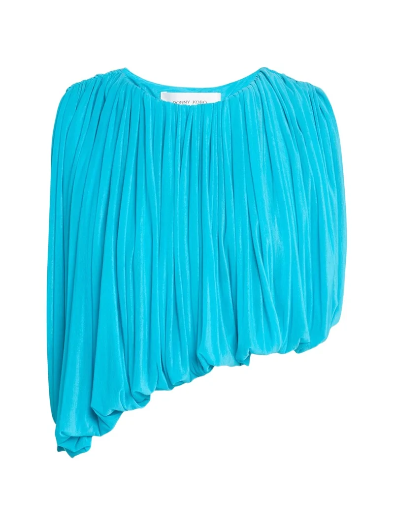 Chelly Sleeveless Asymmetric Draped Jersey Top