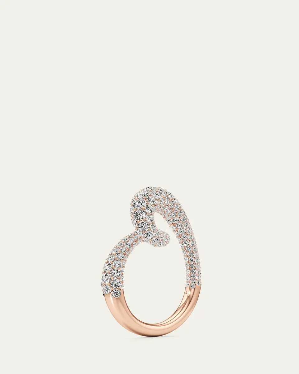 Unsaid Whirlwind Half Lab-Grown Diamond Pave Ring in 18K Rose Gold | Thumbnail 2 Unsaid Whirlwind Half Lab-Grown Diamond Pave Ring in 18K Rose Gold | Thumbnail 2