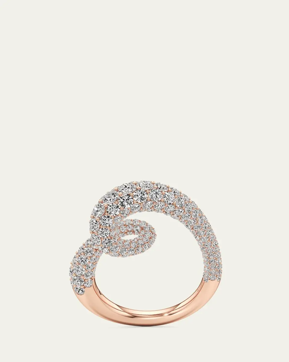 Unsaid Whirlwind Half Lab-Grown Diamond Pave Ring in 18K Rose Gold | Thumbnail 3 Unsaid Whirlwind Half Lab-Grown Diamond Pave Ring in 18K Rose Gold | Thumbnail 3