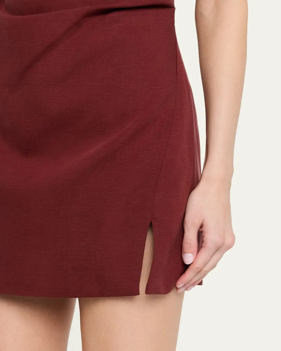 Ronny Kobo Winnie One-Shoulder Draped Mini Dress | Thumbnail 5 Ronny Kobo Winnie One-Shoulder Draped Mini Dress | Thumbnail 5