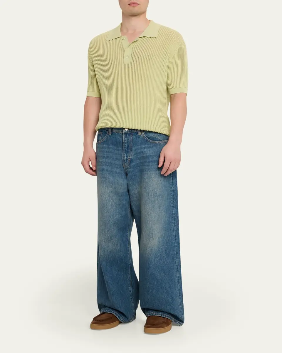 Jeanerica Men's Medium Blue Wide-Leg Denim Jeans | Thumbnail 2 Jeanerica Men's Medium Blue Wide-Leg Denim Jeans | Thumbnail 2
