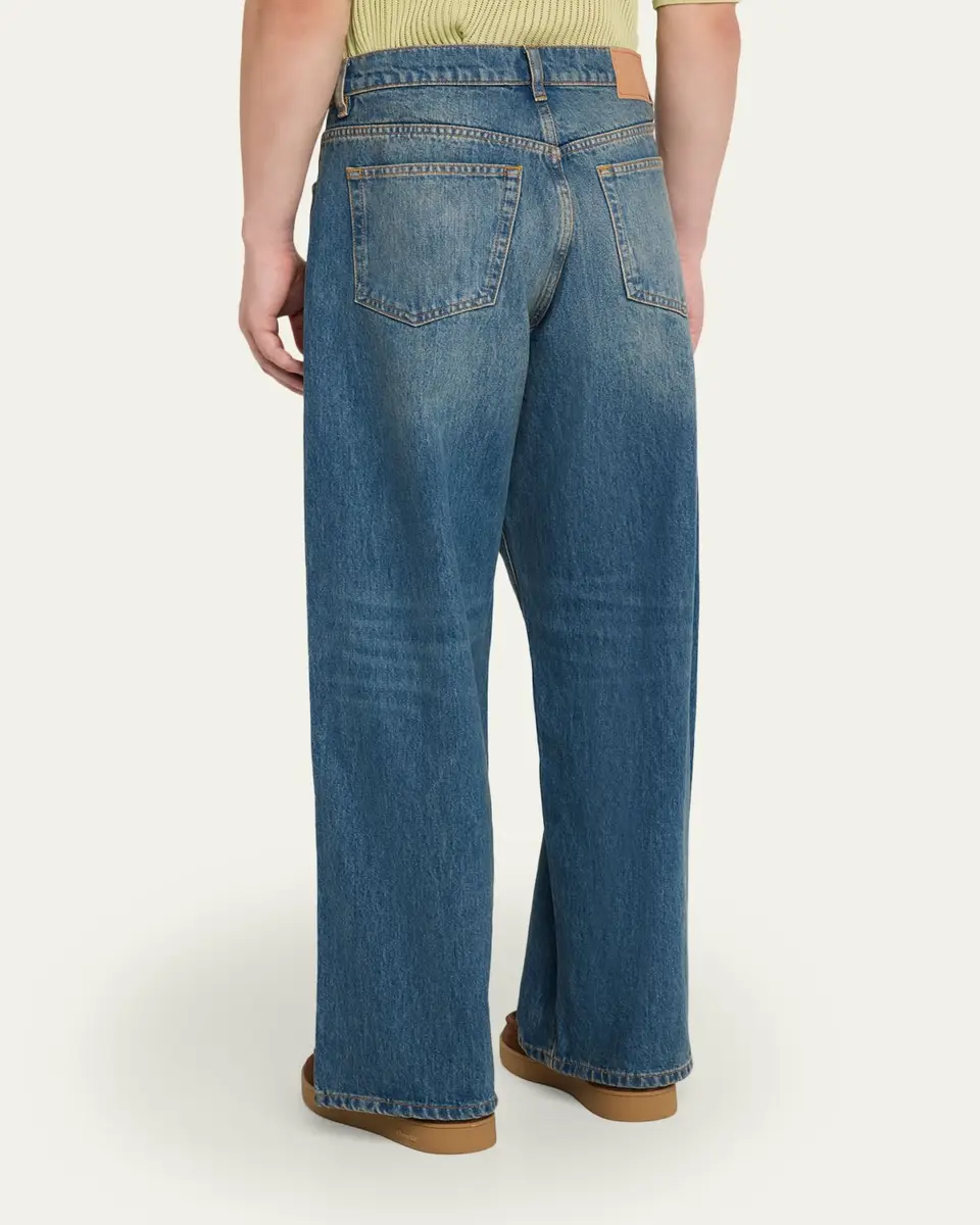 Jeanerica Men's Medium Blue Wide-Leg Denim Jeans | Thumbnail 3 Jeanerica Men's Medium Blue Wide-Leg Denim Jeans | Thumbnail 3