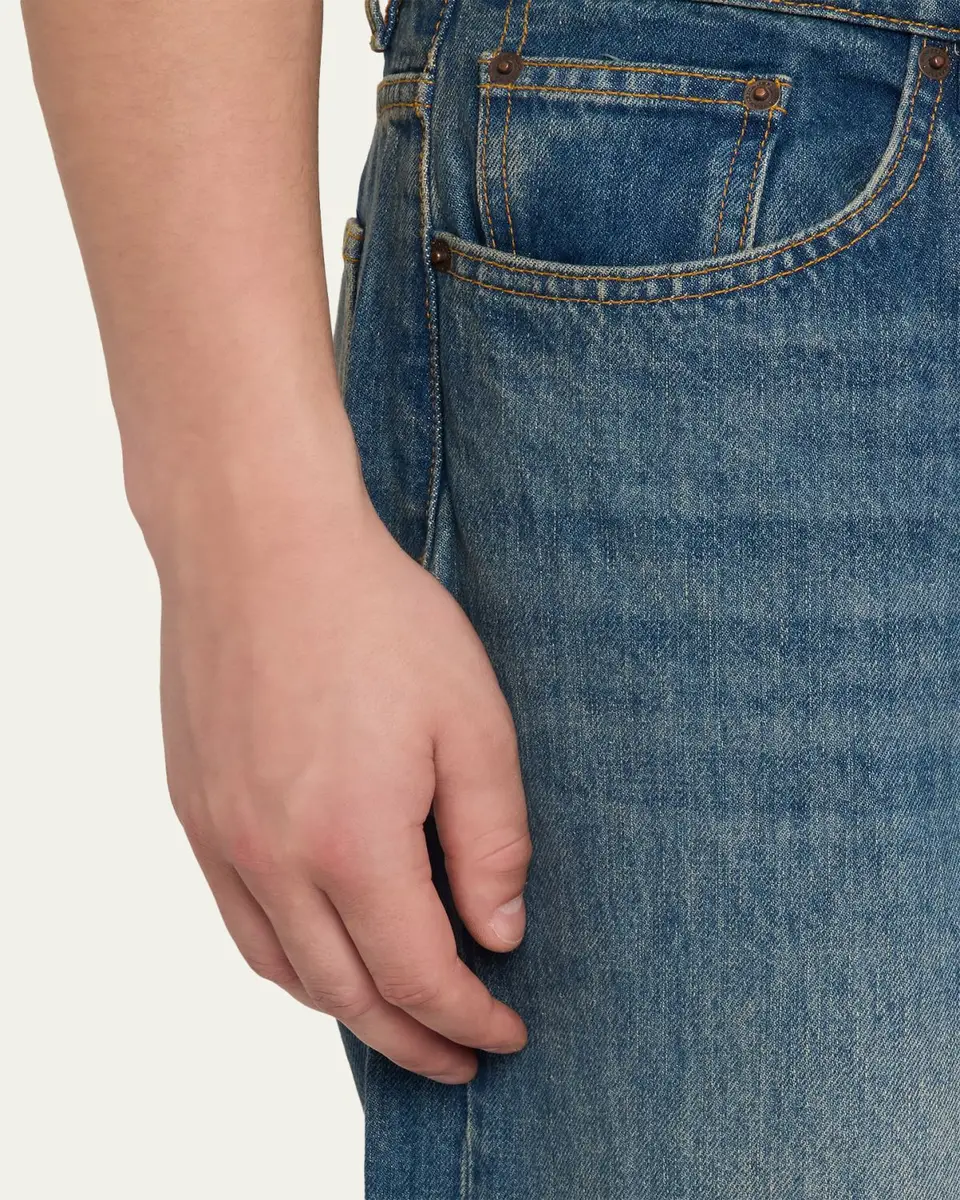 Jeanerica Men's Medium Blue Wide-Leg Denim Jeans | Thumbnail 5 Jeanerica Men's Medium Blue Wide-Leg Denim Jeans | Thumbnail 5