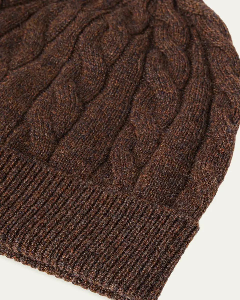 Loro Piana Cedar Cable-Knit Cashmere Beanie | Thumbnail 2