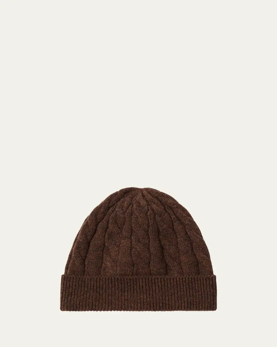 Loro Piana Cedar Cable-Knit Cashmere Beanie | Thumbnail 3