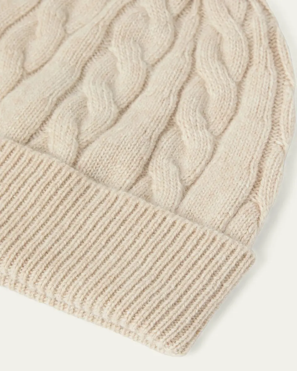 Loro Piana Cedar Cable-Knit Cashmere Beanie | Thumbnail 5