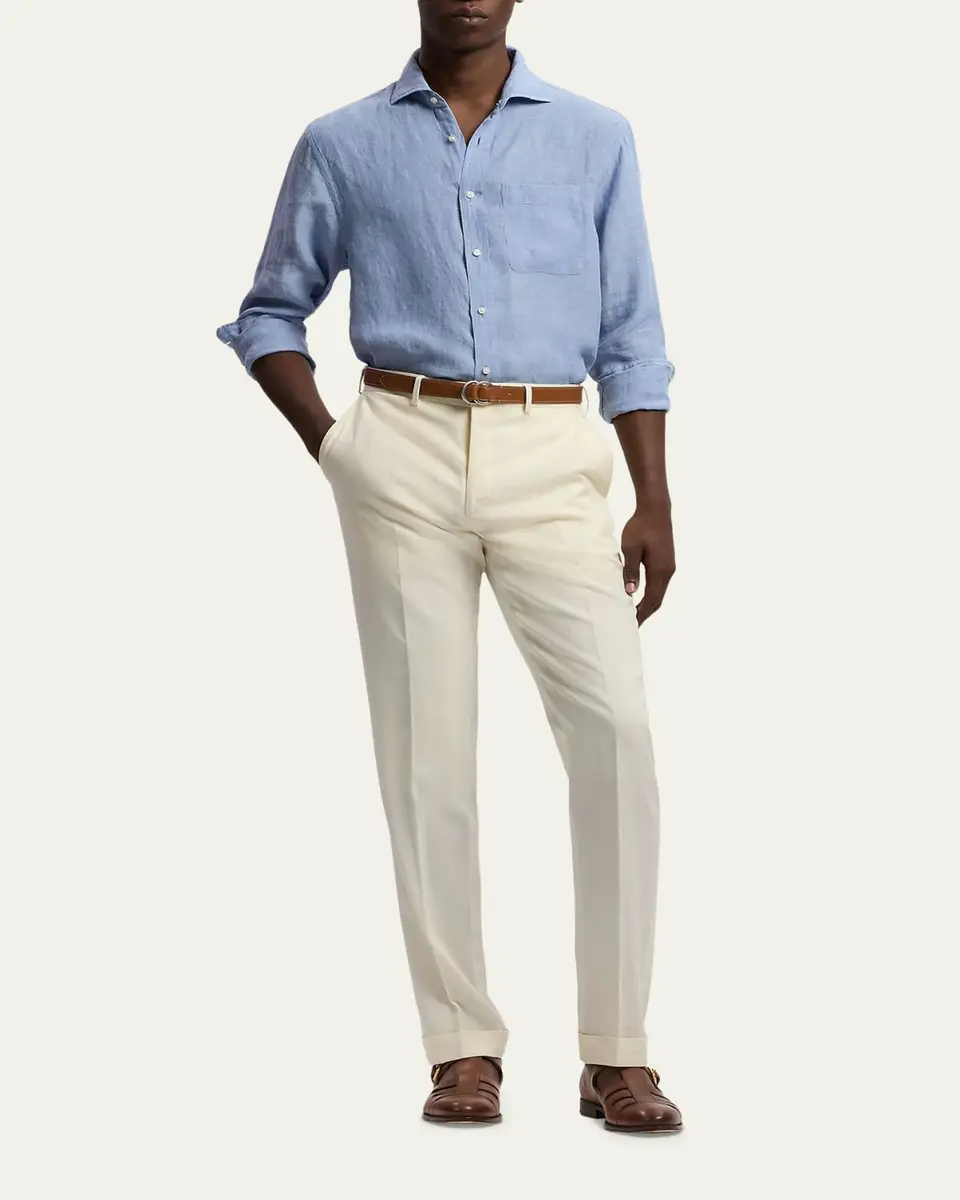 Ralph Lauren Purple Label Linen Chambray Shirt | Thumbnail 2 Ralph Lauren Purple Label Linen Chambray Shirt | Thumbnail 2