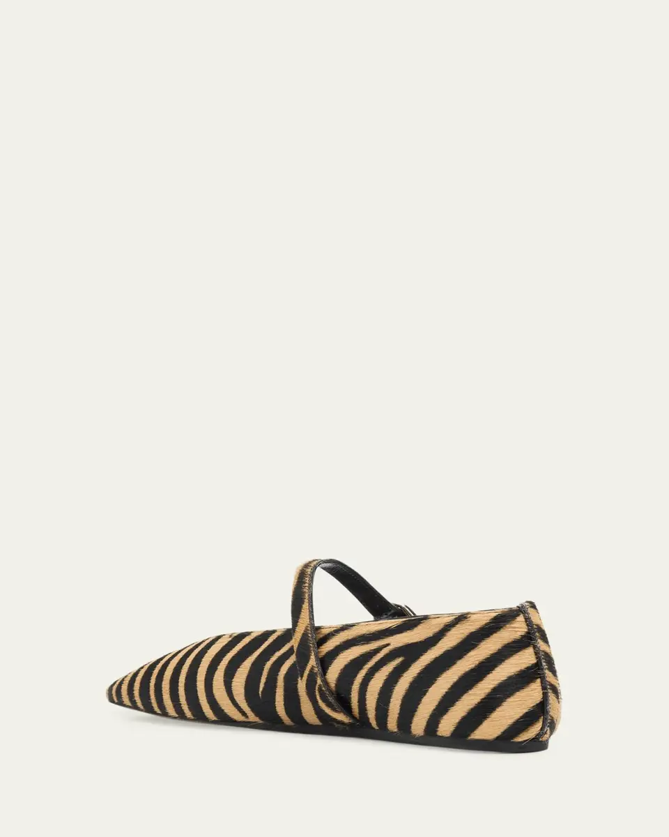 Le Monde Béryl Stella Zebra Calf Hair Ballerina Flats | Thumbnail 4 Le Monde Béryl Stella Zebra Calf Hair Ballerina Flats | Thumbnail 4
