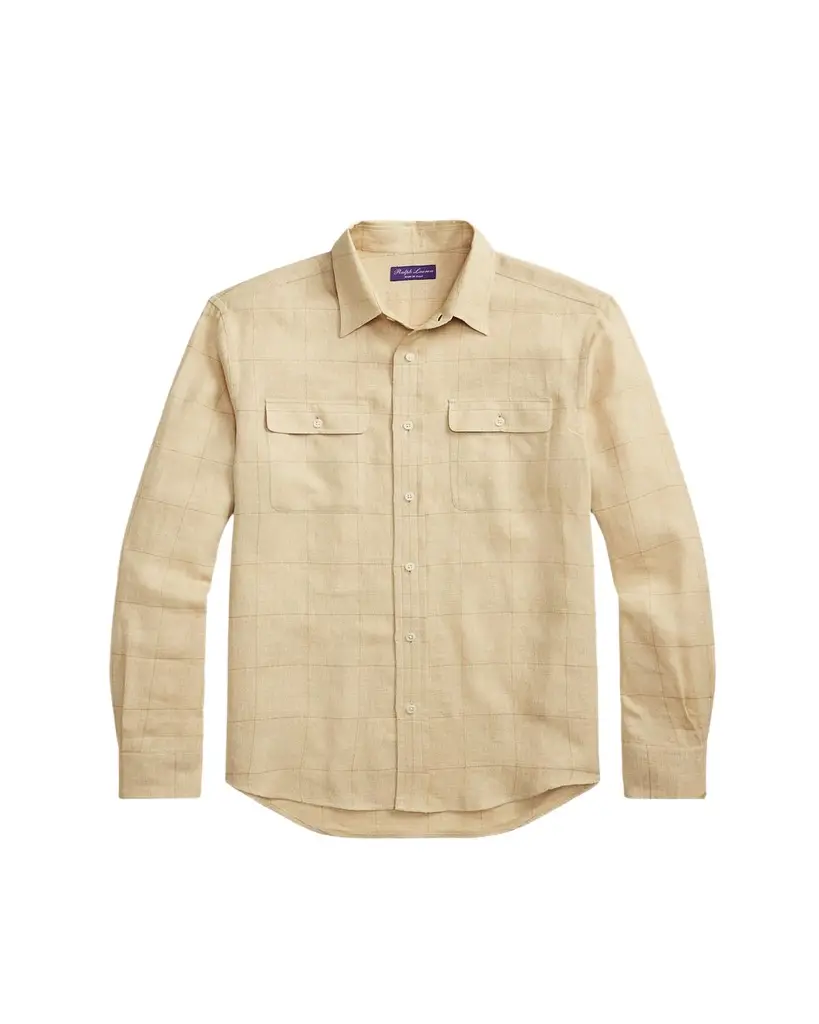 Ralph Lauren Purple Label Windowpane Shirt | Image 1 Ralph Lauren Purple Label Windowpane Shirt | Image 1