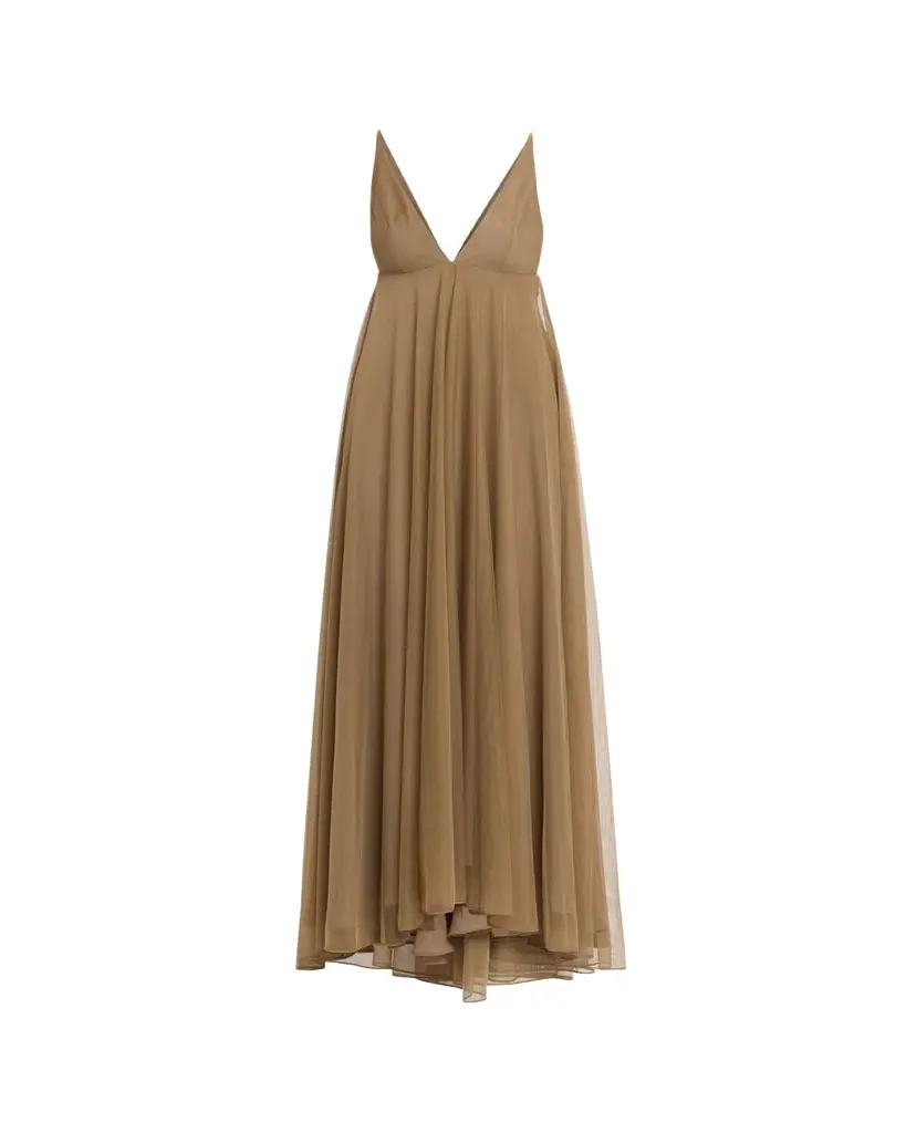 Ronny Kobo Chrissina Plunging Tulle Gown | Image 1 Ronny Kobo Chrissina Plunging Tulle Gown | Image 1