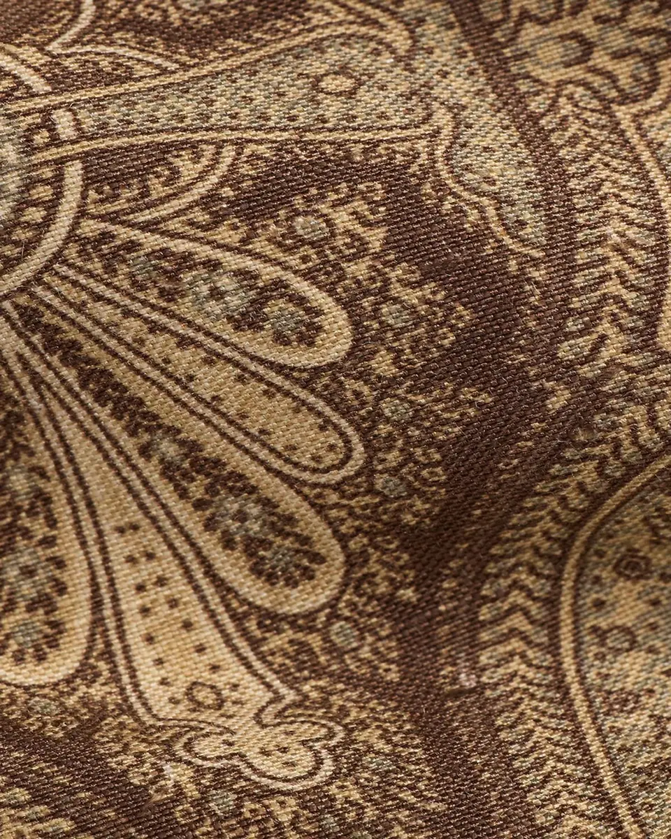Ralph Lauren Purple Label Men's Paisley Linen-Silk Tie | Thumbnail 5