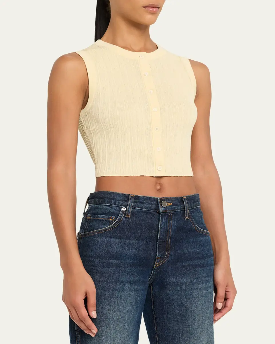 A.L.C. Lottie Button-Front Top | Thumbnail 4 A.L.C. Lottie Button-Front Top | Thumbnail 4