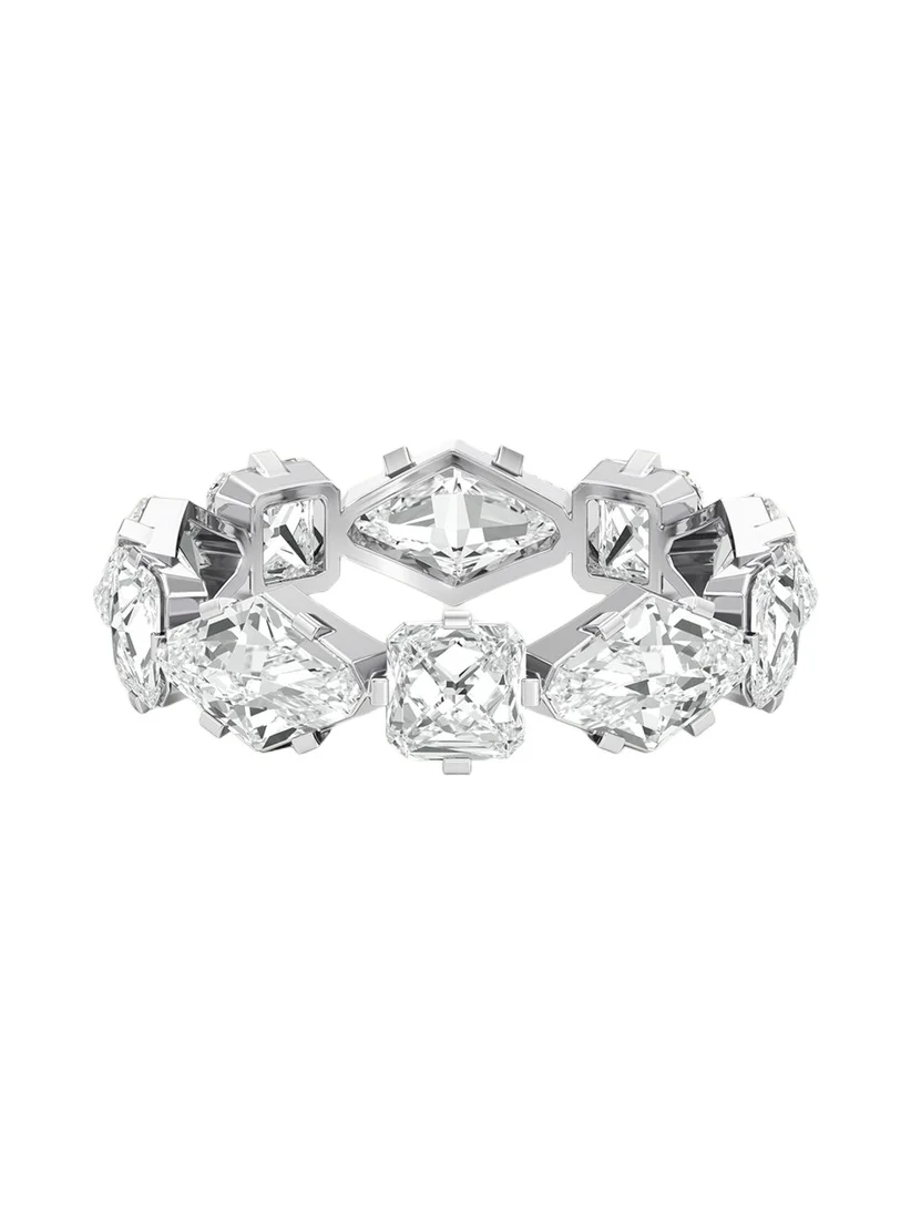 Armor Eternity Diamond Band in 18K White Gold