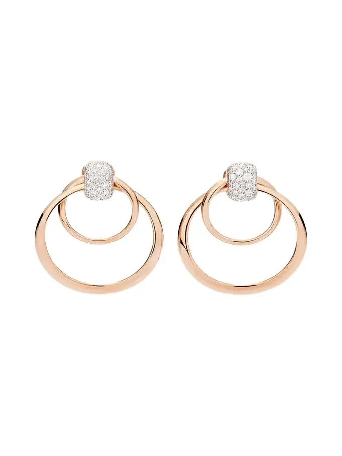Together 18K Rose Gold Diamond Earrings Together 18K Rose Gold Diamond Earrings