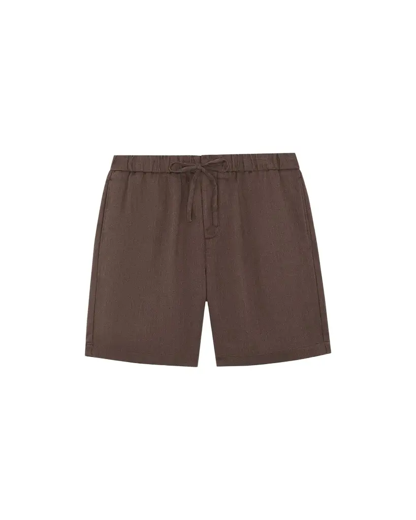 Frescobol Carioca Men's Linen Felipe Drawstring Shorts | Image 1 Frescobol Carioca Men's Linen Felipe Drawstring Shorts | Image 1