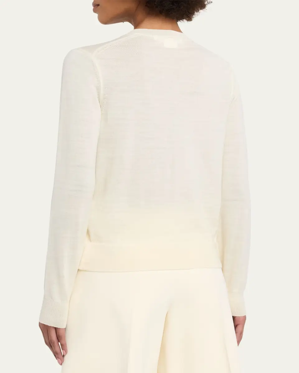 Comme des Garçons Comme des Garçons Rosette Wool Crewneck Sweater | Thumbnail 7 Comme des Garçons Comme des Garçons Rosette Wool Crewneck Sweater | Thumbnail 7